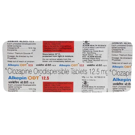 alkepin odt 12.5mg tablet 10's